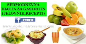 dijeta za gastritis